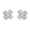 Image 1 : 14k White Gold 0.31CTW Diamond Earrings, (SI2-SI3/G-H)