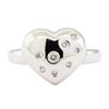 Image 2 : 0.20 ctw Diamond Heart Shaped Ring - 14KT White Gold