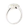Image 4 : 0.20 ctw Diamond Heart Shaped Ring - 14KT White Gold