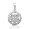 Image 1 : 14K White Gold 0.50CTW Diamond Pendant Necklace, (SI3/H-H)