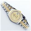 Image 3 : Rolex Ladies 2 Tone 14K Champagne Diamond Datejust Wriswatch