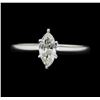 Image 2 : 0.53 ctw Diamond Wedding Ring - 14KT White Gold