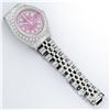 Image 7 : Rolex Ladies Stainless Steel 26MM Pink String Diamond Lugs Datejust Wristwatch