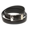 Image 3 : Louis Vuitton Black Leather Ceinture Mirage Belt 90