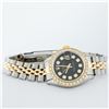 Image 4 : Rolex Ladies 2 Tone 14K Black Diamond Lugs Datejust Wristwatch