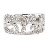 Image 2 : 0.58 ctw Diamond Half-Dome Band - 14KT White Gold