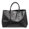 Image 3 : Prada Black Leather Saffiano Lux Tote Bag