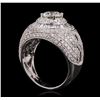 Image 3 : 18KT White Gold 2.97 ctw Diamond Ring