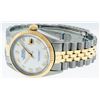 Image 6 : Rolex Mens 2 Tone 14K Mother Of Pearl Roman Datejust Wristwatch