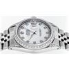 Image 6 : Rolex Mens Stainless Steel Mother Of Pearl Diamond Lugs Datejust Wristwatch With