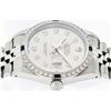 Image 6 : Rolex Mens Stainless Steel Gray Diamond & Sapphire 36MM Datejust Wristwatch