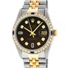 Image 1 : Rolex Mens 2 Tone 14K Brown Diamond & Sapphire 36MM Datejust Wristwatch