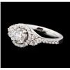 Image 1 : 1.37 ctw Diamond Ring - 14KT White Gold