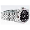 Image 5 : Rolex Mens Stainless Steel Black Diamond & Ruby 36MM Datejust Wristwatch
