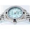 Image 5 : Rolex Ladies Stainless Steel Ice Blue Diamond & Sapphire Datejust Wristwatch