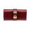 Image 1 : Hermes Red Box Leather Medor 23 Clutch Bag