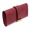 Image 3 : Hermes Red Box Leather Medor 23 Clutch Bag