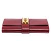 Image 4 : Hermes Red Box Leather Medor 23 Clutch Bag