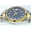 Image 4 : Rolex Mens 2 Tone 14K Blue Diamond & Sapphire Datejust Wriswatch