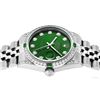 Image 3 : Rolex Women Midsize 31mm Green Diamond Lugs & Emeralds Datejust Wristwatch