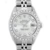 Image 1 : Rolex Ladies Stainless Steel Silver Diamond 26MM Datejust Wristwatch