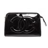 Image 3 : Chanel Black Patent Leather Timeless Cosmetic Pouch Bag