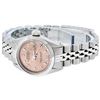 Image 4 : Rolex Ladies Stainless Steel Salmon Dial 26MM Datejust Wristwatch