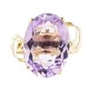 Image 2 : 10.00 ctw Amethyst Ring - 14KT Yellow Gold