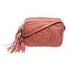 Image 1 : Gucci Pink Pebbled Leather Soho Disco Crossbody Bag