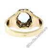Image 9 : Art Deco 14kt Yellow Gold 1.45 ctw Round Aquamarine Solitaire Ring