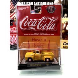 2019 USA Coca-Cola minicar 1956 model Ford F-100 truck