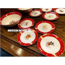 Coca-Cola x Disney plate luxury 5-piece set!