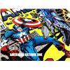 Image 1 : 49cm Captain America/Marvel Wooden Sign