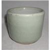 Image 1 : Antique Chinese 19th c. Celadon Short Brushpot #1031542