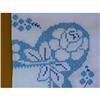 Image 1 : Blue Embroidery on White TABLECLOTH #1031784