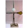 Image 1 : WHITE LIGHTNING ROD BALL AND AMBER GLASS #1031821