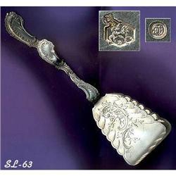 EXQUISITE DUTCH ROCOCO SILVER DESSERT SERVER #1031954