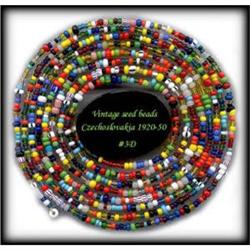 10 LBS TRADE VINTAGE BEADS 1920-50 #3D #1031956