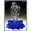 Image 1 : MOULIN ROUGE TANZANITE BLUE GLASS PERFUME #1032003