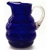 Image 1 : Louie Glass Elegant CHICO Cobalt  Blue Pitcher #1032056