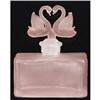 Image 1 : Pink Satin Glass Swans Perfume Bottle #1032263