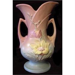 Hull MAGNOLIA 8-10 1/2 Pink and Blue Vase #1032283