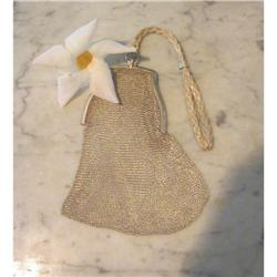 1920's STERLING SILVER MESH BAG/SIGNED NAPIER #1032330