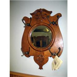 Victorian Oak  Wall Mirror #1032358