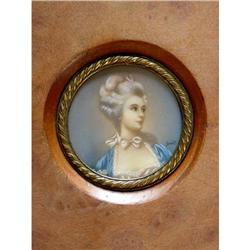 Miniature Portrait of a Lady signed Smit #1032365