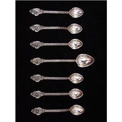 Sterling Silver and Turquoise Small Spoons #1032375