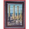 Image 1 : Signed Surreal Greek Landscape Oil Painting #1032426