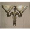 Image 1 : A pair of alabaster and bronze sconces #1032543