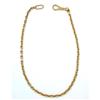 Image 1 : Square Link Watch Chain 14 Kt. Gold #1032611