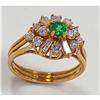 Image 1 : Emerald and Diamond Ring #1032615